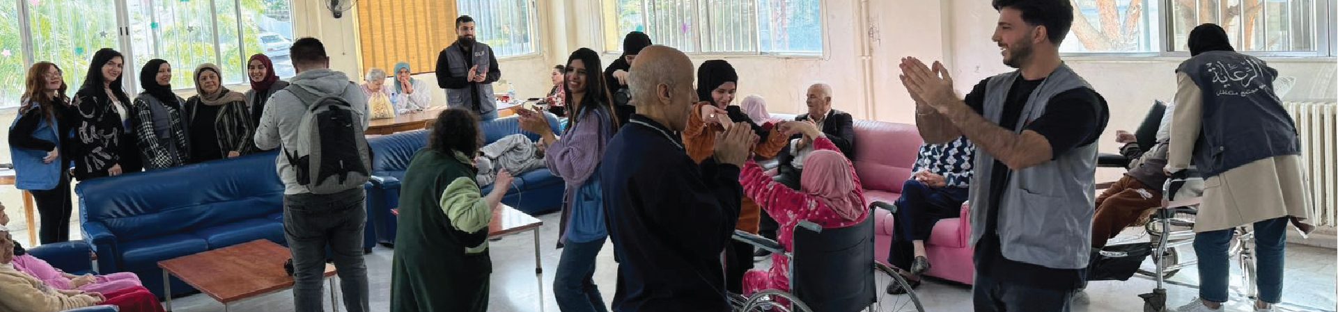Shabebik team during a community support activity